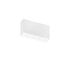 Obrázek pro produkt Stropní svítidlo Hapis obdélníkové, bílé, 4 x GU10 Mini, 21 x 5,5 x 11 cm - FANEUROPE