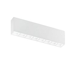 Obrázek pro produkt Stropní svítidlo Hapis obdélníkové, bílé, 8 x GU10 Mini, 39 x 5,5 x 11 cm - FANEUROPE