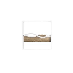 Obrázek pro produkt Stropní LED svítidlo Hawaii hranaté, bílé/dřevěné, 40 W, 5120 lm, CCT, 40 x 40 x 6,3 cm - FANEUROPE
