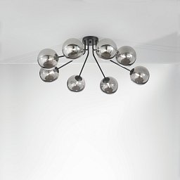 Obrázek pro produkt Stropní svítidlo Honey, černé, 8 x G9, 28 x 88,4 x 80,8 cm - FANEUROPE