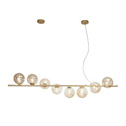 Obrázek pro produkt Závěsné svítidlo Honey, zlaté, 8 x G9, 145 x 33,5 x 165 cm - FANEUROPE