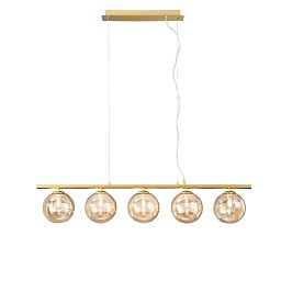 Obrázek pro produkt Závěsné svítidlo Honey, zlaté, 5 x G9, 100 x 15 x 166 cm - FANEUROPE