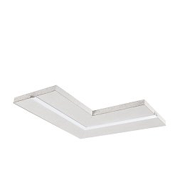 Obrázek pro produkt Příslušenství - rohový spoj pro zapuštěné profily do sádrokartonu, vč. difuzoru Milky, 240 x 240 x 12,5 mm - FANEUROPE
