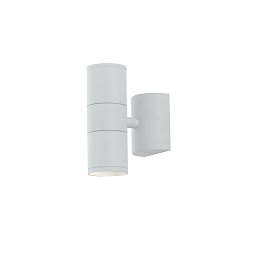 Obrázek pro produkt Venkovní nástěnné svítidlo Jump, bílé, 2 x GU10, IP44, 16 x 11 x 6 cm - FANEUROPE