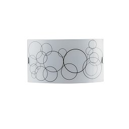 Obrázek pro produkt Nástěnné svítidlo Karma, bílé/černé, 2 x E27, 35 x 10,5 x 20 cm - FANEUROPE