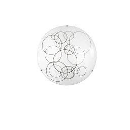 Obrázek pro produkt Stropní svítidlo Karma, bílé/černé, 2 x E27, 30 x 9,5 cm - FANEUROPE