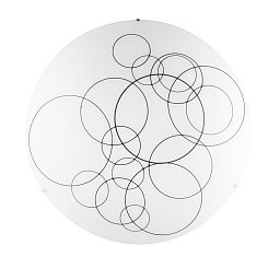 Obrázek pro produkt Stropní svítidlo Karma, bílé/černé, 4 x E27, 50 x 13,5 cm - FANEUROPE