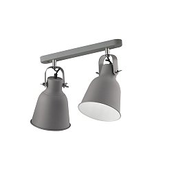 Obrázek pro produkt Nástěnné svítidlo Legend, šedé/niklové, 2 x E27, 36 x 16 x 17,5 cm - FANEUROPE
