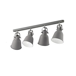 Obrázek pro produkt Nástěnné svítidlo Legend, šedé/niklové, 4 x E27, 72 x 16 x 17,5 cm - FANEUROPE