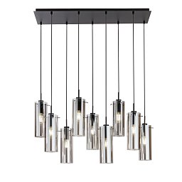 Obrázek pro produkt Závěsné svítidlo Magic, černá/kouřová, 9 x E27, 90 x 150 cm - FANEUROPE