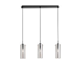Obrázek pro produkt Závěsné svítidlo Magic, černá/kouřová, 3 x E27, 79 x 150 cm - FANEUROPE