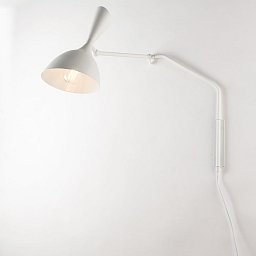 Obrázek pro produkt Nástěnné svítidlo Morgan, nastavitelné, bílé, 1 x E27, 74,5 x 18 x 53 cm - FANEUROPE