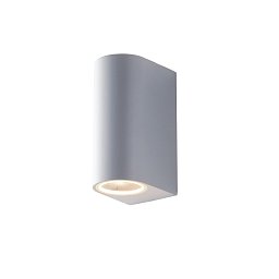 Obrázek pro produkt Venkovní nástěnné svítidlo ONE, bílá, 2 x GU10, IP54, 13 x 9,3 x 6,7 cm - FANEUROPE