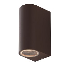 Obrázek pro produkt Venkovní nástěnné svítidlo ONE, korten, 2 x GU10, IP54, 13 x 9,3 x 6,7 cm - FANEUROPE