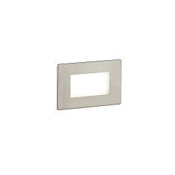 Obrázek pro produkt Zápustné venkovní svítidlo LED Bolt, bílá/nikl/polykarbonát, 3 W, 200 lm, 3000 K, IP65, senzor, 10,7 x 3,25 x 6,7 cm - FANEUROPE