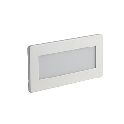 Obrázek pro produkt Zápustné venkovní svítidlo LED Bolt, bílá/nikl/polykarbonát, 5 W, 350 lm, CCT, IP65, 18,1 x 4,7 x 8,1 cm - FANEUROPE