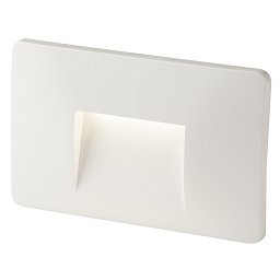 Obrázek pro produkt Zápustné venkovní svítidlo LED Breen, bílá, hliník/sklo, 3 W, 290 lm, 4000 K, IP65, 13 x 1 x 8,5 cm - FANEUROPE