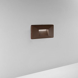 Obrázek pro produkt Zápustné venkovní svítidlo LED Breen, polykarbonát, bronz, 4 W, 380 lm, CCT, IP65, 9 x 19 x 10 cm - FANEUROPE