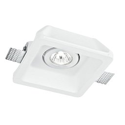 Obrázek pro produkt Zápustné svítidlo Morgana, nastavitelné, bílé, 1 x GU10, 15,5 x 15,5 x 6 cm - FANEUROPE