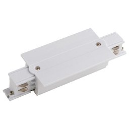 Obrázek pro produkt Spojka přímá zapuštěná 3f lišta TRACK, bílá, 16.47 × 5.53 × 3.27 cm - FANEUROPE