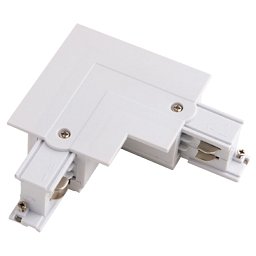 Obrázek pro produkt Spojka L pravá zapuštěná 3f lišta TRACK, bílá, 5.53 × 11.04 × 3.27 cm - FANEUROPE