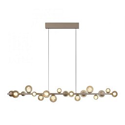 Obrázek pro produkt LED závěsné svítidlo PURE, bronzová, elektricky nastavitelná výška, ovladač, stmívatelné 2200-5000K - PAUL NEUHAUS