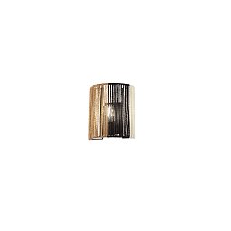 Obrázek pro produkt Nástěnné svítidlo Coconut bílá+černá+marrone, kov, 1xE27, 40 W, 20 x 10 x 23 cm - FANEUROPE