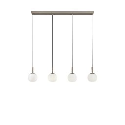 Obrázek pro produkt Závěsné svítidlo Eris bílá + hnědá, 4 x E14, 114 x 200 cm - FANEUROPE