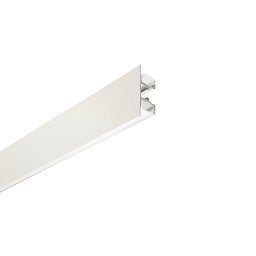 Obrázek pro produkt Profil DUAL, bílý, s opálovým difuzorem a krytkami, 200 x 4,9 x 1,25 cm - FANEUROPE