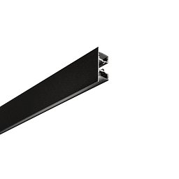 Obrázek pro produkt Profil DUAL, černý, s kouřovým difuzorem a krytkami, 200 x 4,9 x 1,25 cm - FANEUROPE
