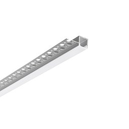 Obrázek pro produkt Profil EDGE pro sádrokarton, opálový difuzor včetně krytek, 1,49x200x3,54 cm - FANEUROPE