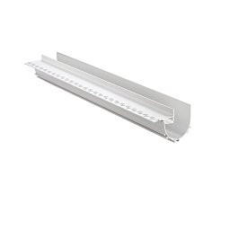 Obrázek pro produkt Profil GASH oblouk pro sádrokarton, bílý, opálový difuzor, 2 ks včetně krytek, 7,01x200x9,54 cm - FANEUROPE