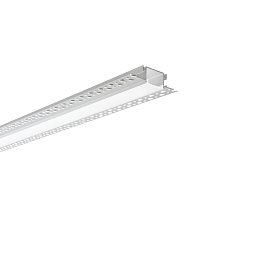 Obrázek pro produkt Profil GORIZIA pro sádrokarton, stříbrný, opálový difuzor včetně krytek, 200x6,3x1,8 cm - FANEUROPE