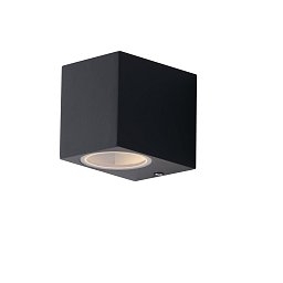 Obrázek pro produkt Venkovní nástěnné svítidlo Qubo antracitové, 1xGU10, IP54, 9,3 x 8 x 6,7 cm - FANEUROPE