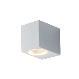 Obrázek pro produkt Venkovní nástěnné svítidlo Qubo bílé, 1xGU10, IP54, 9,3 x 8 x 6,7 cm - FANEUROPE