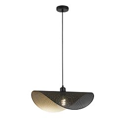 Obrázek pro produkt Závěsné svítidlo Rhei‑Dot černozlaté, 1xE27, 50 x 30 x 150 cm - FANEUROPE