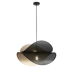 Obrázek pro produkt Závěsné svítidlo Rhei‑Dot černozlaté, 1xE27, 60 x 33 x 150 cm - FANEUROPE