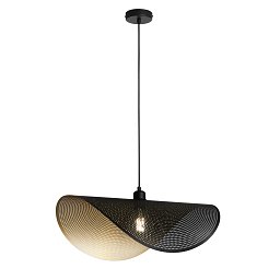 Obrázek pro produkt Závěsné svítidlo Rhei‑Dot černozlaté, 1xE27, 60 x 33 x 150 cm - FANEUROPE