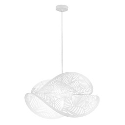 Obrázek pro produkt Závěsné svítidlo Rhei‑Leaf bílé, 1xE27, 60 x 33 x 150 cm - FANEUROPE
