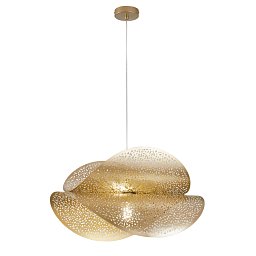 Obrázek pro produkt Závěsné svítidlo Rhei‑Tara zlaté, 1xE27, 60 x 33 x 150 cm - FANEUROPE