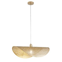Obrázek pro produkt Závěsné svítidlo Rhei‑Tara zlaté, 1xE27, 60 x 33 x 150 cm - FANEUROPE