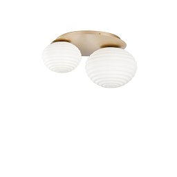 Obrázek pro produkt Stropní přisazené svítidlo Ripple zlatá, 2xE27, 45 x 21,5 cm - FANEUROPE