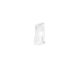 Obrázek pro produkt Nástěnné svítidlo Rosen (bílá + sklo) hliník + sklo, 1 x E27, IP44, 119 x 83 x 222 mm - FANEUROPE