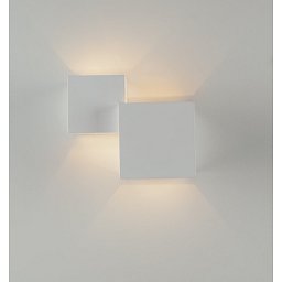 Obrázek pro produkt Nástěnné svítidlo Rubik bílé, 2xG9, 19,5 x 11,5 x 16 cm - FANEUROPE