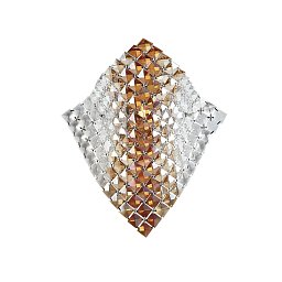 Obrázek pro produkt Nástěnné svítidlo Rumba průhledná/jantarová, patice G9, 25 x 14 x 29 cm - FANEUROPE