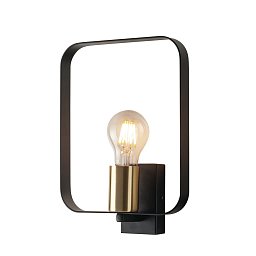 Obrázek pro produkt Nástěnné svítidlo SMITH černá/nikl, 1xE27, 19,5 x 6 x 27 cm - FANEUROPE