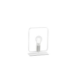 Obrázek pro produkt Stolní lampa LUME SMITH bílá/nikl, 1xE27, 19,5 x 24,8 cm - FANEUROPE