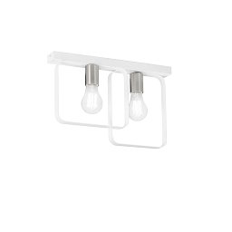 Obrázek pro produkt Stropní svítidlo SMITH bílá/nikl 2xE27 41,5x5x27 cm - FANEUROPE