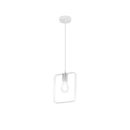 Obrázek pro produkt Závěsné svítidlo SMITH bílá/nikl, 1xE27, 20 x 10 x 160 cm - FANEUROPE