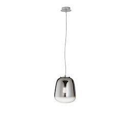 Obrázek pro produkt Závěsné svítidlo SMOKE chrom, 1xE27, 19,7 x 150 cm - FANEUROPE